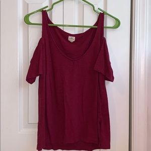 O’Neill cut out shoulder t shirt